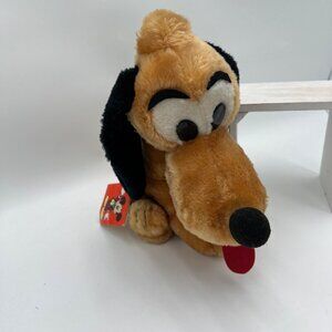 Vintage Pluto 10” Plush w/ Original Tag Disneyland Disney World